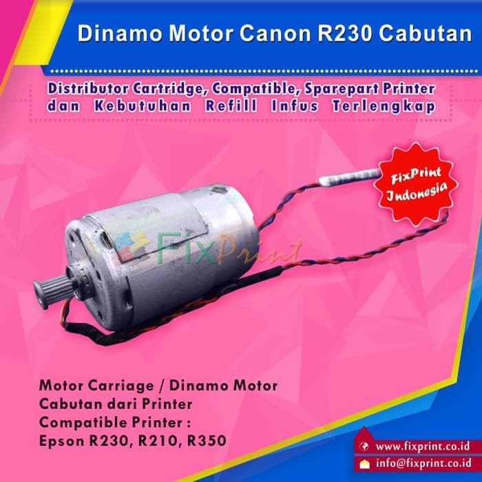Dinamo Motor Printer Epson R230 12 24 Volt 12V 24V Jumbo Besar FPS1141