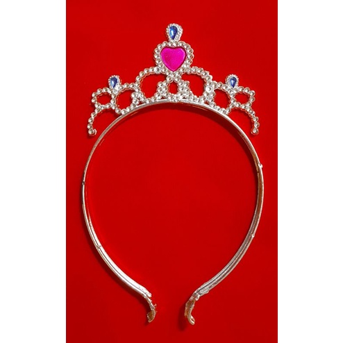 Hiasan Kepala Tiara Mahkota Plastik Bando Mahkota ( 1 buah )