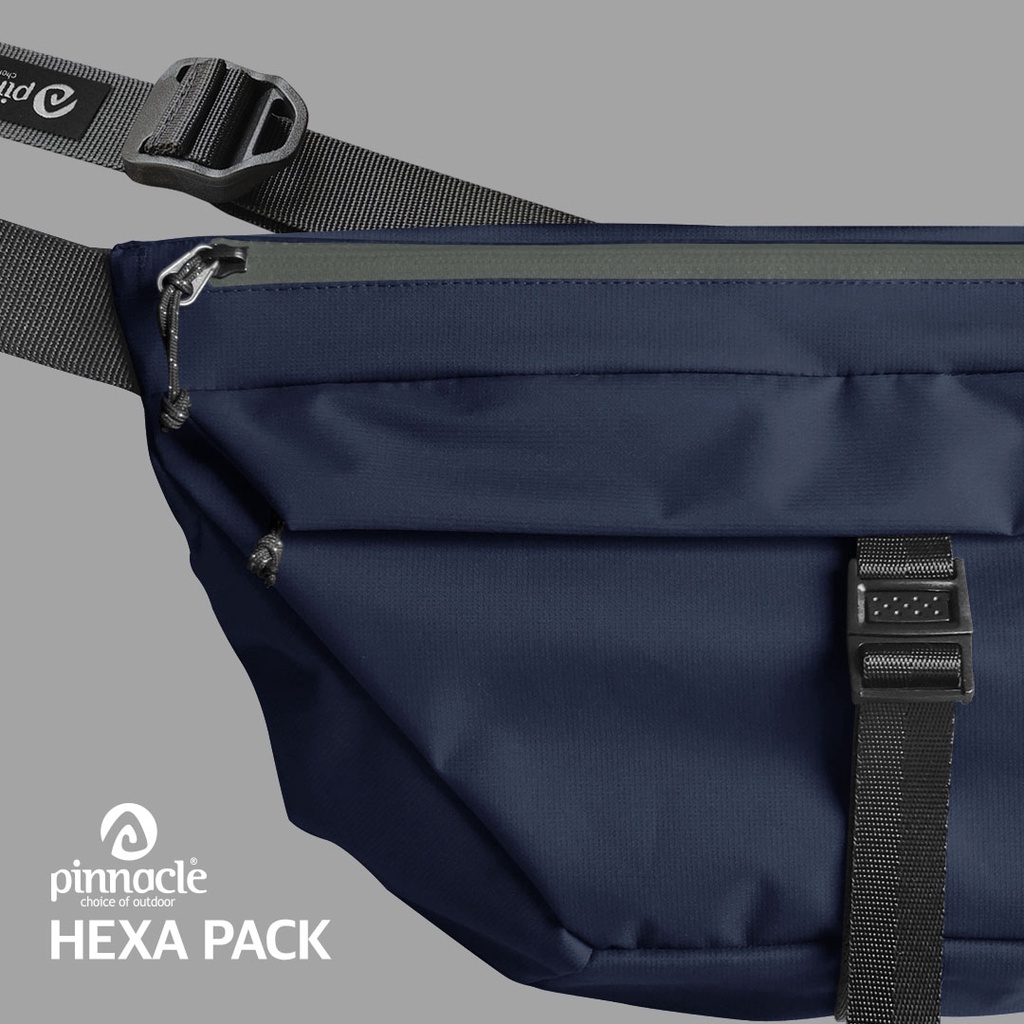 Pinnacle Hexa Pack -  Navy Zipp Grey (SlingBag)