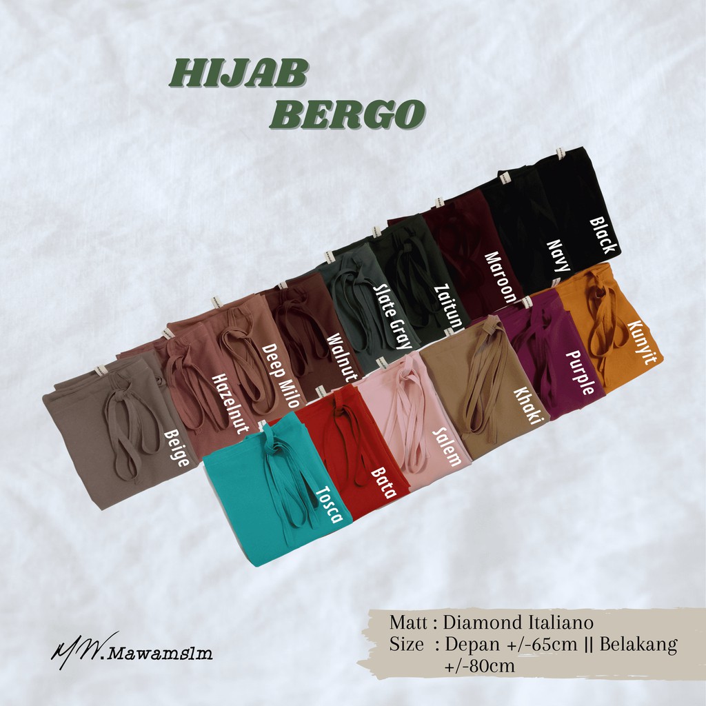 Hijab Bergo Maryam Diamond - Bergo Maryam