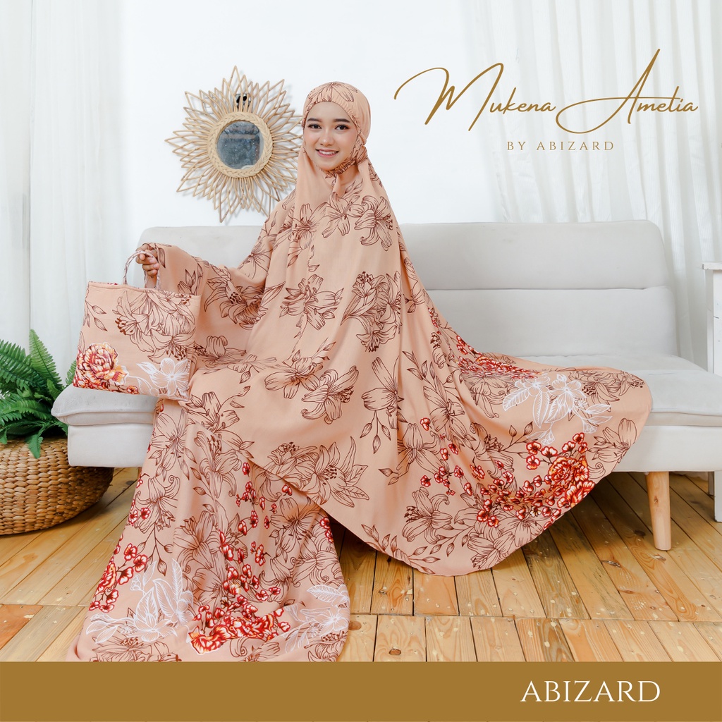 Abizard Mukena Rayon Bali Dewasa Termurah SALSABILA Ukuran Standart Free Tas Travel
