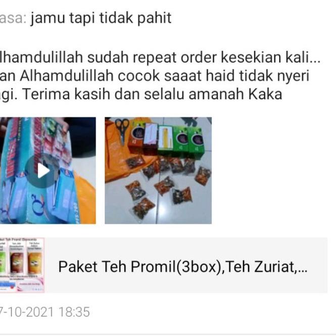 

limited STOCK!Teh PROMIL Detox Rahim JSR,Melancarkan Haid,PCOS,terapi hormonal,Saluran Tuba|SQ1