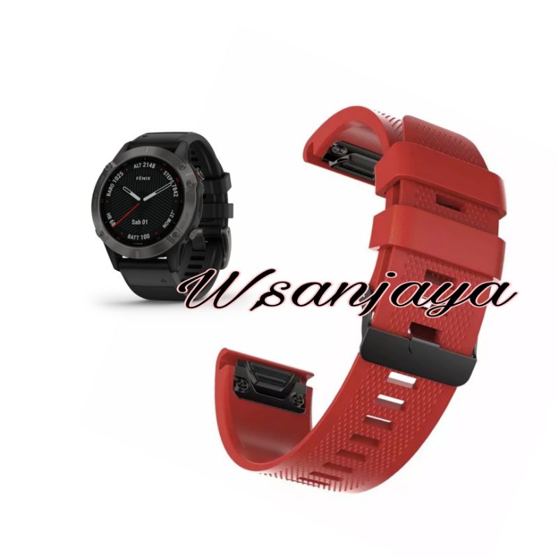 TALI JAM GARMIN FENIX 6 SAPPHIRE PRO SOLAR STRAP KARET KONEKTOR SET OBENG