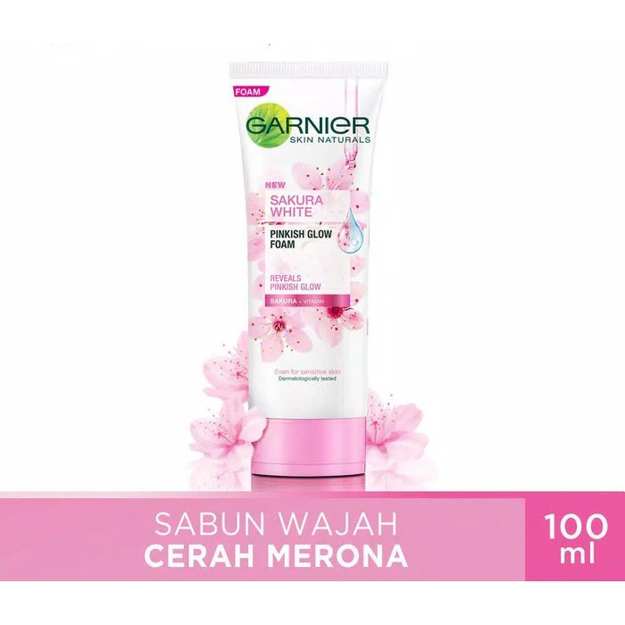 Garnier Sakura Glow Facial Foam Hyoluron