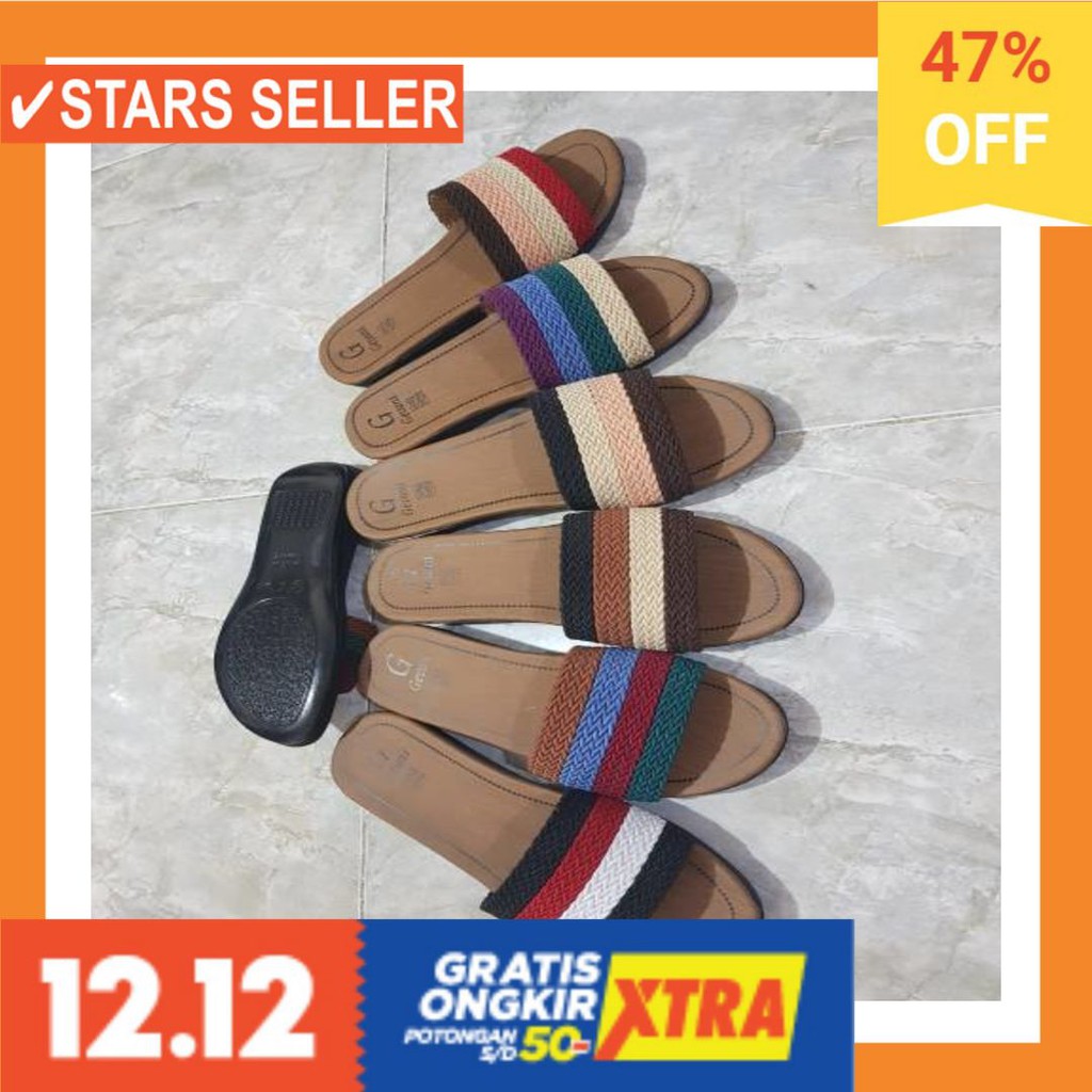 ⭐⭐⭐⭐⭐ ORIGINAL PREMIUM SEPATU ORI WANITA/ BOOMING SANDAL TURKI