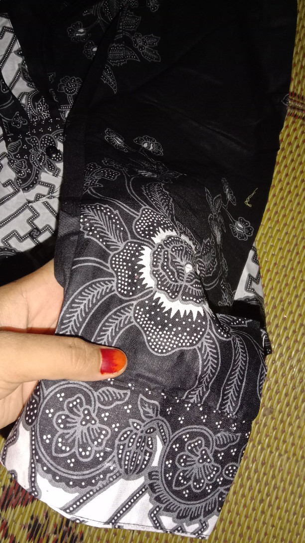 (lengkap 6 Warna - Brokat Halus Termurah) Couple Batik Brokat Monaka Selendang