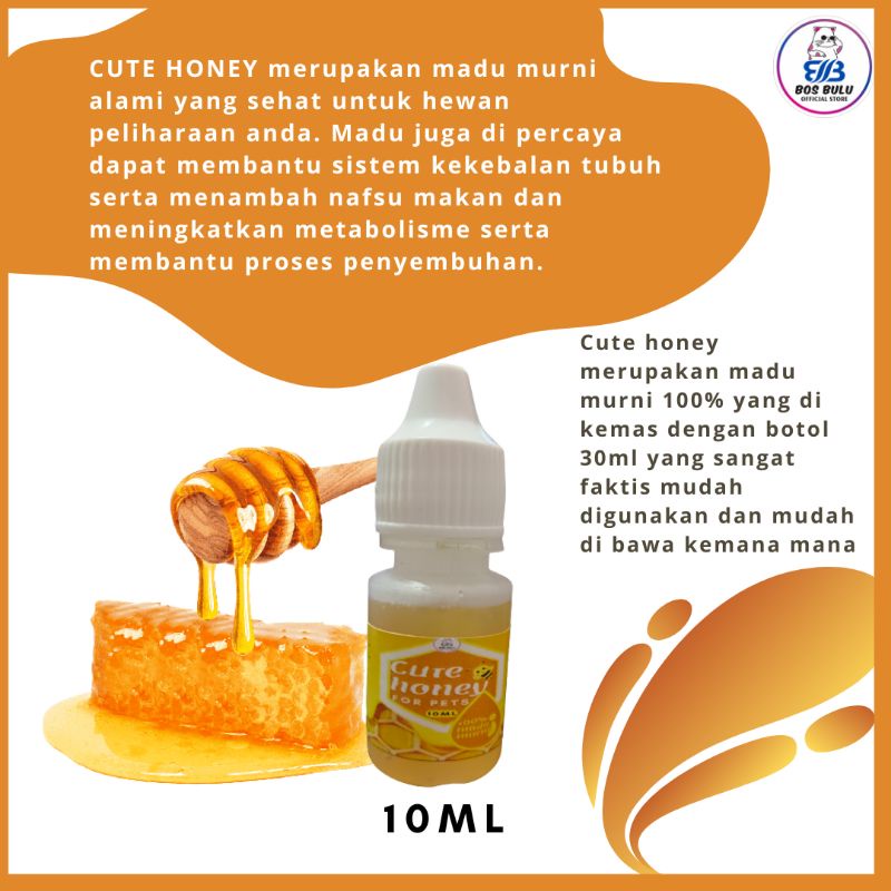 cute honey madu vitamin nafsu makan daya tahan tubuh kucing 10ml