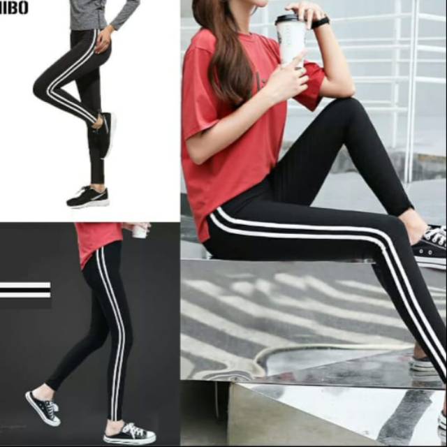 TR - LEGGING DOUBLE LIST BORDIR