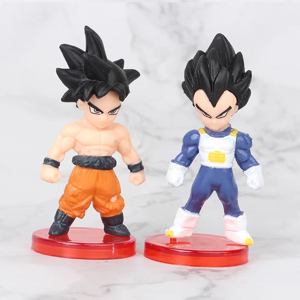 [Elegan] Dragon Ball 16pcs/ Koleksi lot Model Frieza Ultra Instinct Model Mainan Vegeta Super Saiyan Dewa