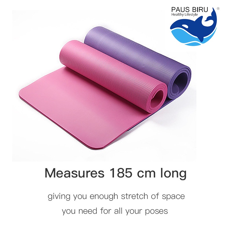 YOGA MAT PAUS BIRU | SPORT &amp; PILATES MAT | GYM MAT