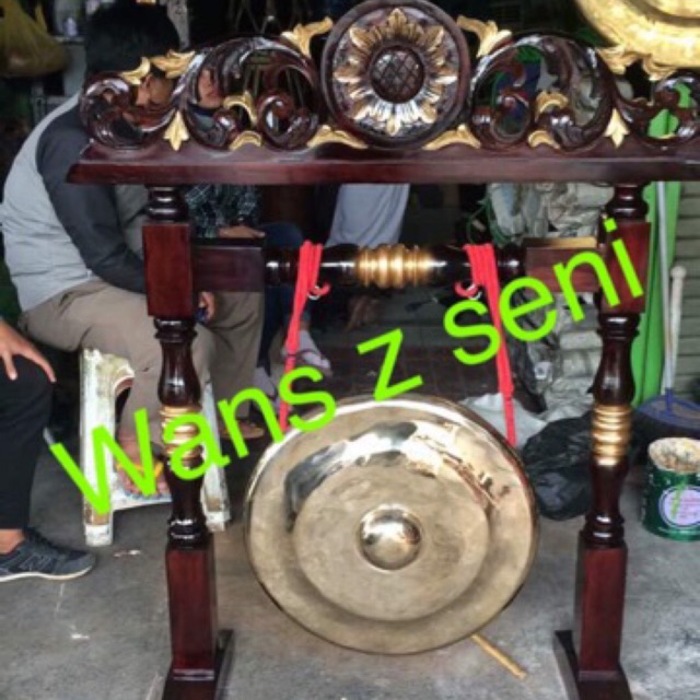 Gong bahan perunggu diameter lebar 45 cm