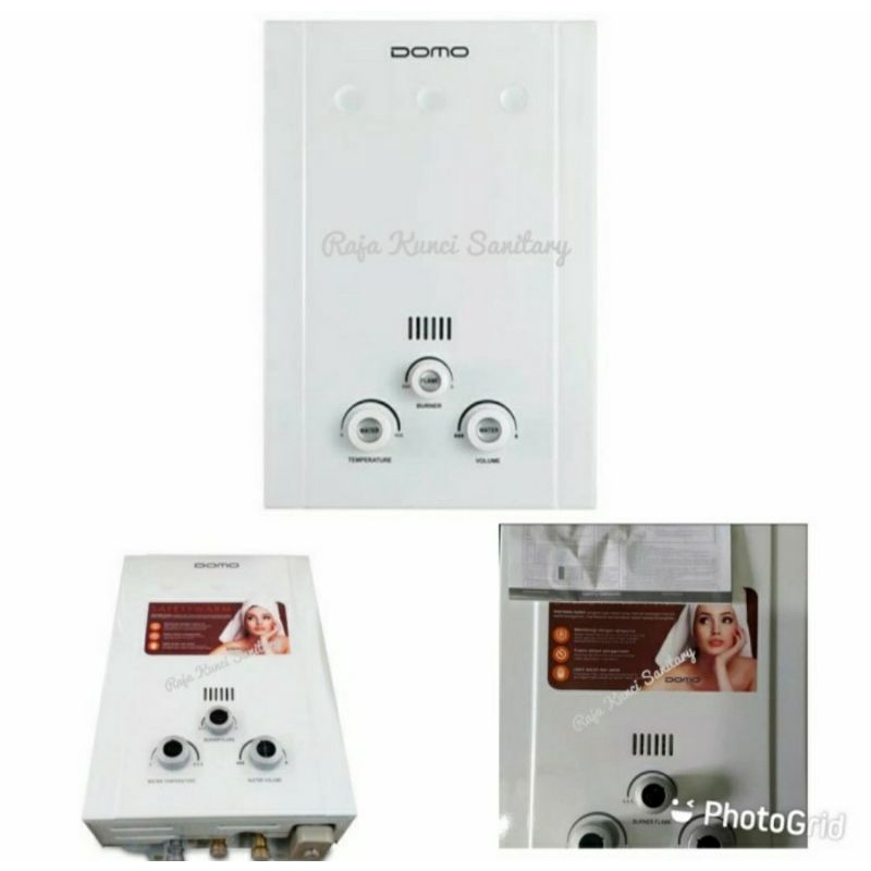 Water Heater Gas DOMO DA 1006/Pemanas Air Gas DOMO 6 Liter