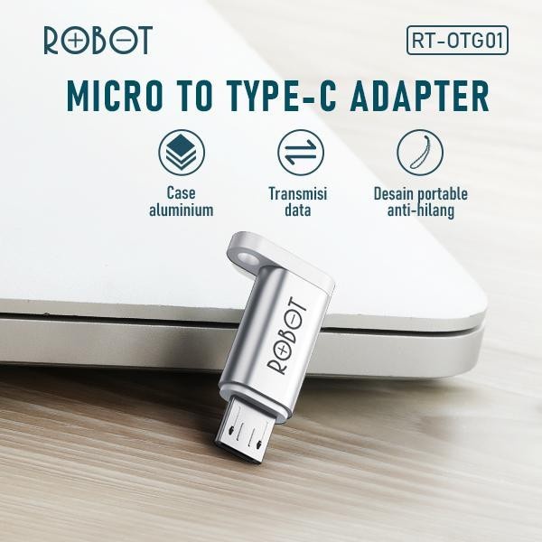 OTG/Adapter Micro USB To Type C Robot RT-OTG01