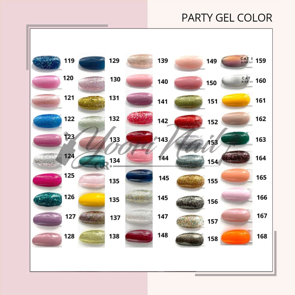 PARTY kutek gel halal (51-118) solid color series halal uv led nail polish 15ml gel party halal