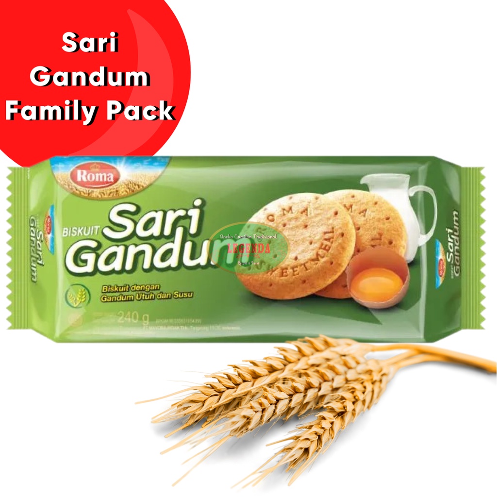 

ROMA Sari Gandum Family Pack 240g