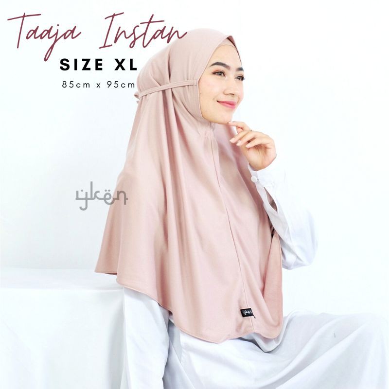 Jilbab Instan Tali Size XL / Bergo Tali Syari Taaja / Bergo Maryam Jilbab Kaos TC Premium