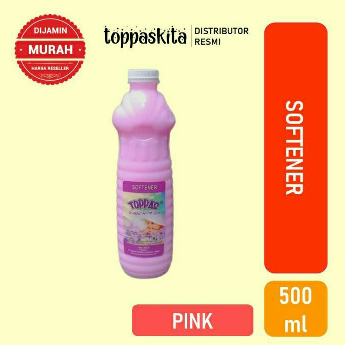 Toppas Softener / Pelembut Pewangi Pakaian 500ml (Blue/Pink) Termurah