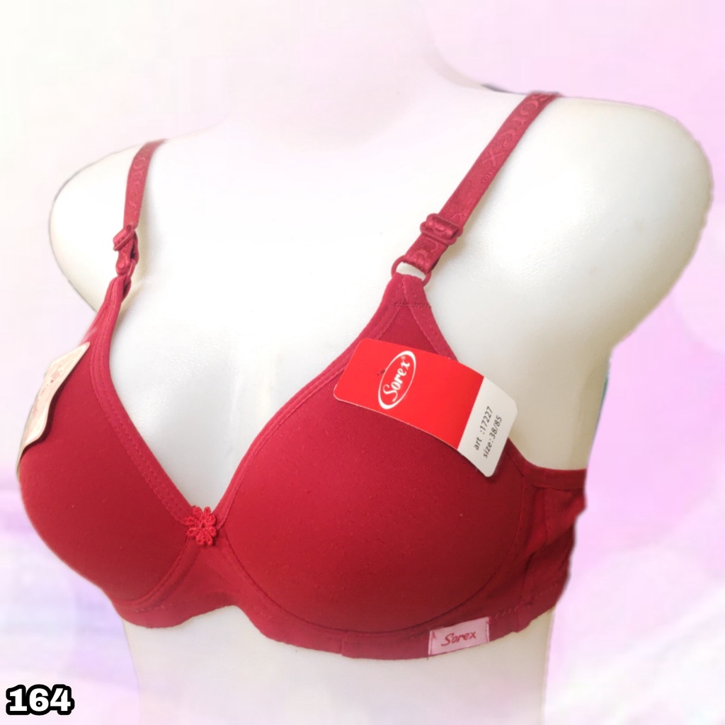 J164 Sorex Soft &amp; Comfort Bra Busa Tanpa Kawat Cup B Dua Pengait Size 34 36 38 40