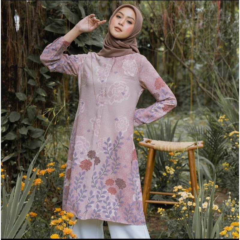 Caramma tunik Blush heaven light