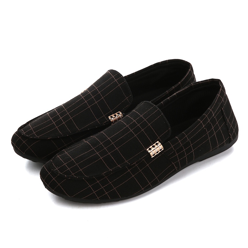 Highland Sepatu Slip on Pria  Kanvas Sepatu Santai Casual Formal Suede Kerja Kantor Kuliah KSC502