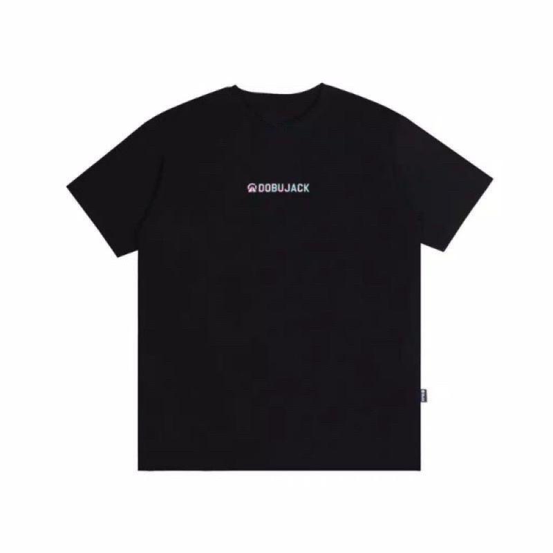 Dobujack Tshirt Little Logo Abstract Black Tees