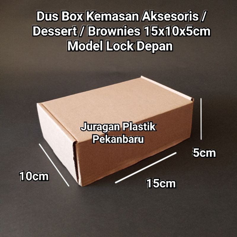 

Dus Box 15x10x5 cm Tebal | Kotak Kardus Mini / Brownies Aksesoris Dessert Kemasan Souvenir Gift 15x10 Kraft