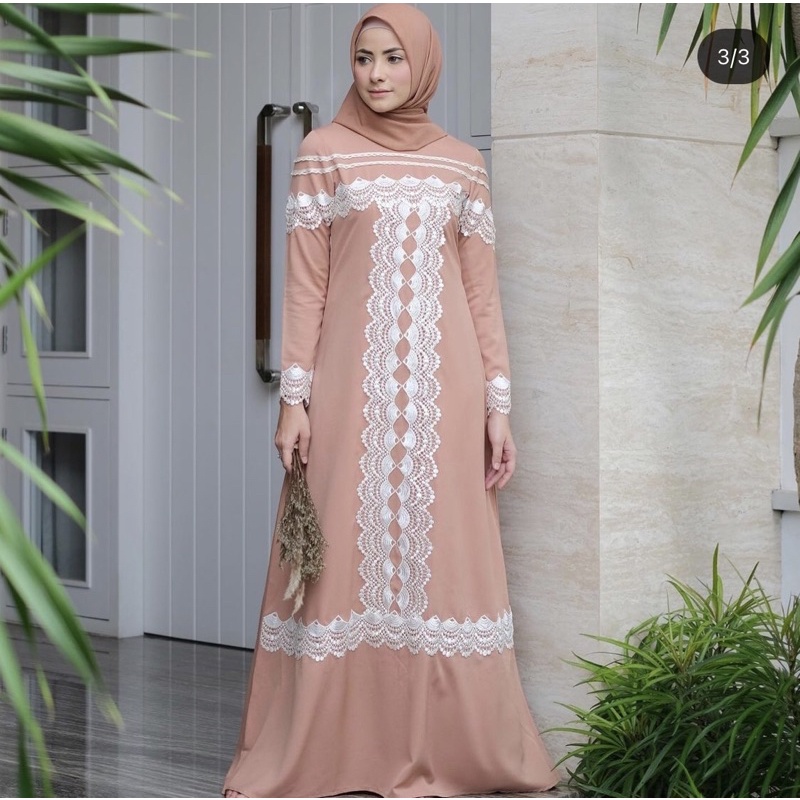Falisha dress salmon S M L XL xXL by javina official