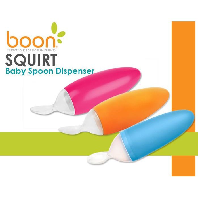 Boon - Squirt Silicone Baby Food Dispensing Spoon B10122 B10123 B10124 B10125