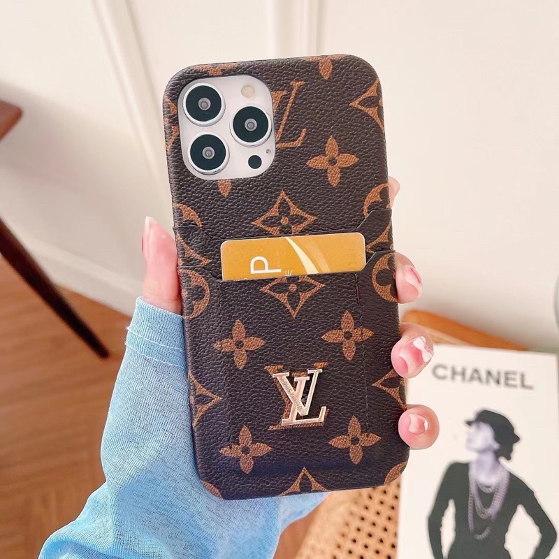 LV Gucciii Card Phone Case Iphone 13 Pro Max X Xs Xr XsMAX 11 11Pro 11ProMax 12 12Pro 12ProMax Branded Leather Case