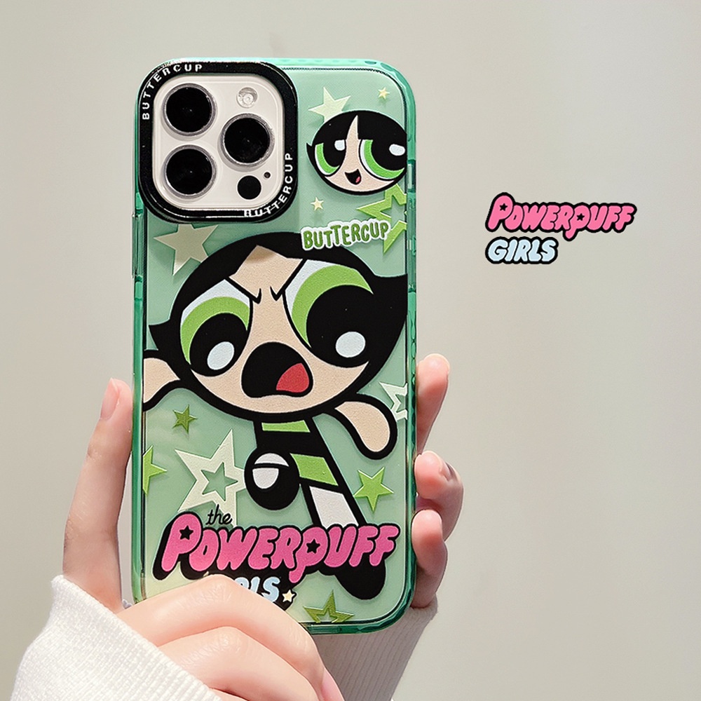 Soft Case Silikon Motif Kartun Gadis Hijau Untuk Iphone 7 8 Se 2020 7 + 8PLUS 11 12 13 Mini PRO MAX