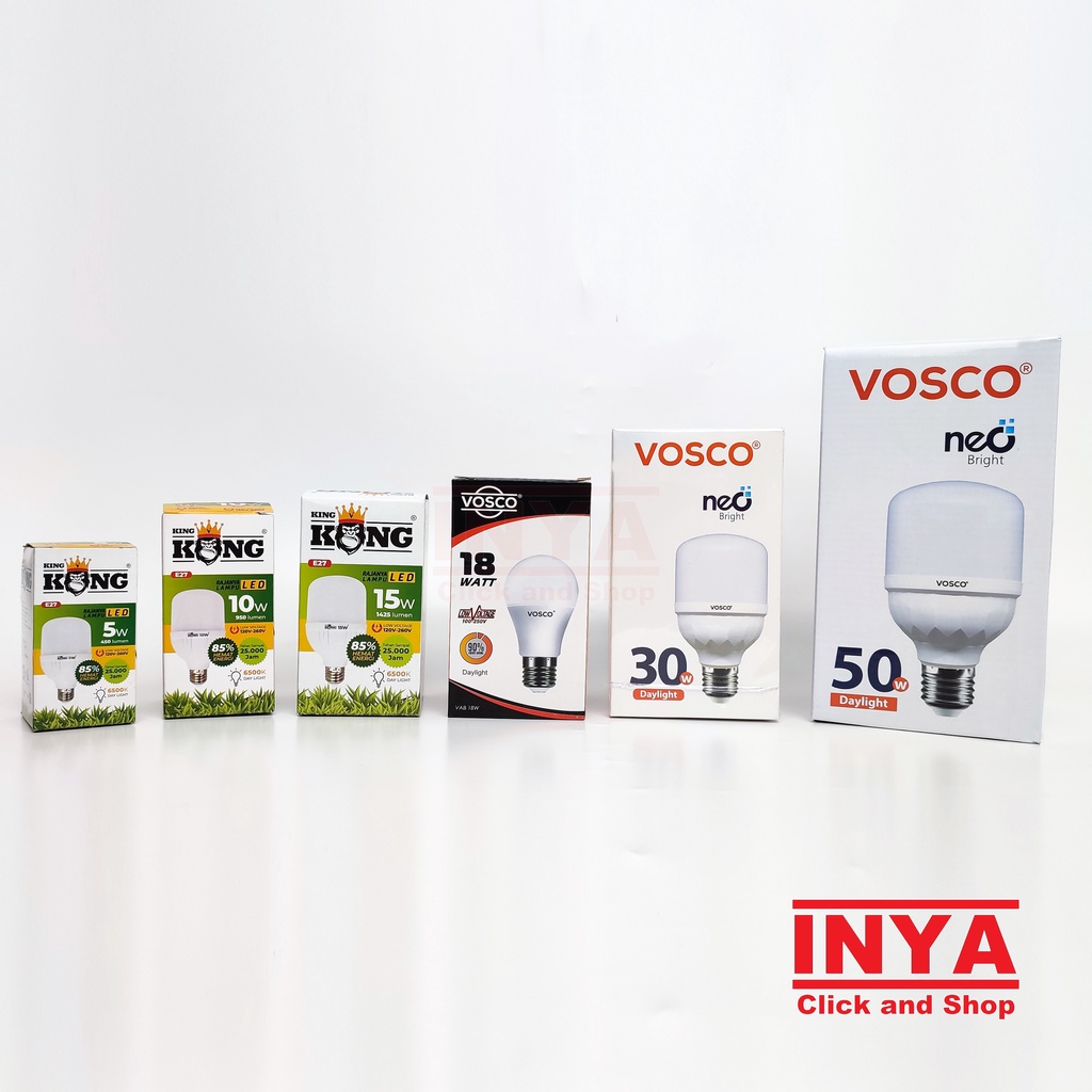 BOHLAM LED VOSCO PUTIH DAYLIGHT 18W - Lampu Bulb