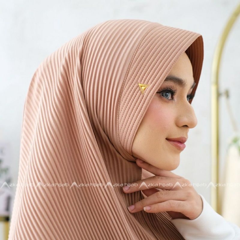 Jilbab Hijab Instan Bergo Maryam Plisket Jersy Super Premium Azka Hijab