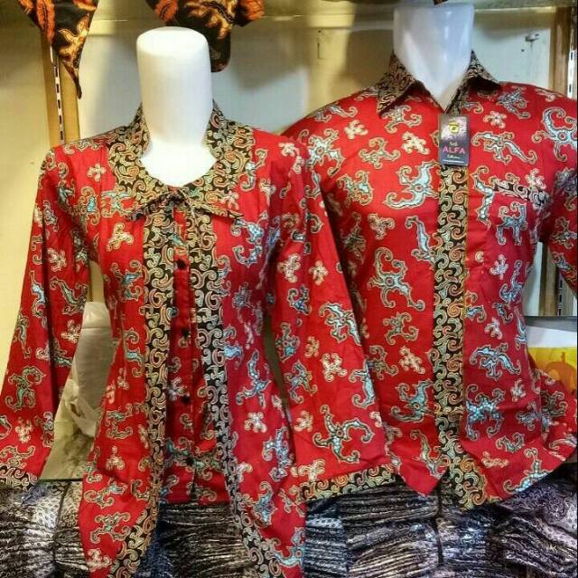 Sarimbit couple batik motif kuda laut
