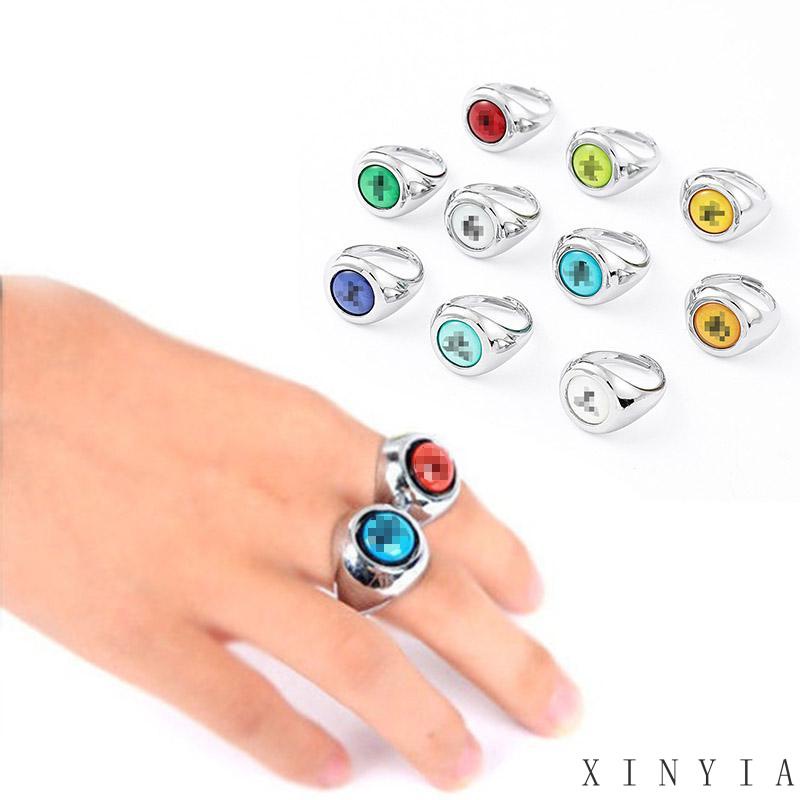 【Bayar di tempat】Cincin Model Terbuka Adjustable Desain Kartun Anime Naruto Untuk Cosplay Anime Jepang HOKAGE