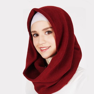 Scarf Hijab Instant Rajut 1 Jilbab Instan Kerudung  