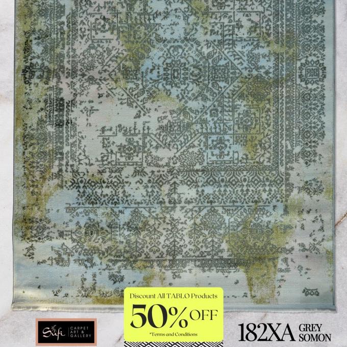 Karpet Vintage / Minimalis / Abstrak / Tablo Impor Turki XA 100x200