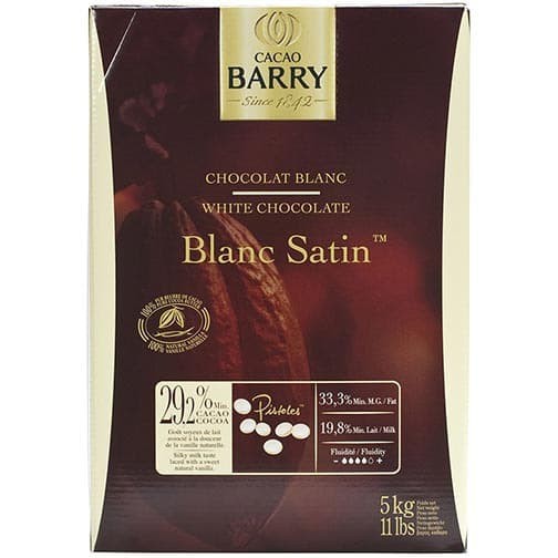 

Ready - Cacao Barry Callebaut White Blanc Satin 500 G 29% Chocolate Couverture