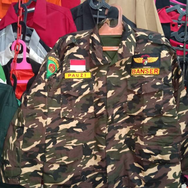 Jaket Banser loreng nasional