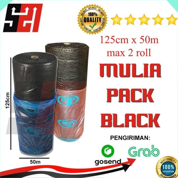 

UU953 BARU BUBBLE WRAP HITAM MULIA PACK 125CMX50M DISKON DHF5143VFF