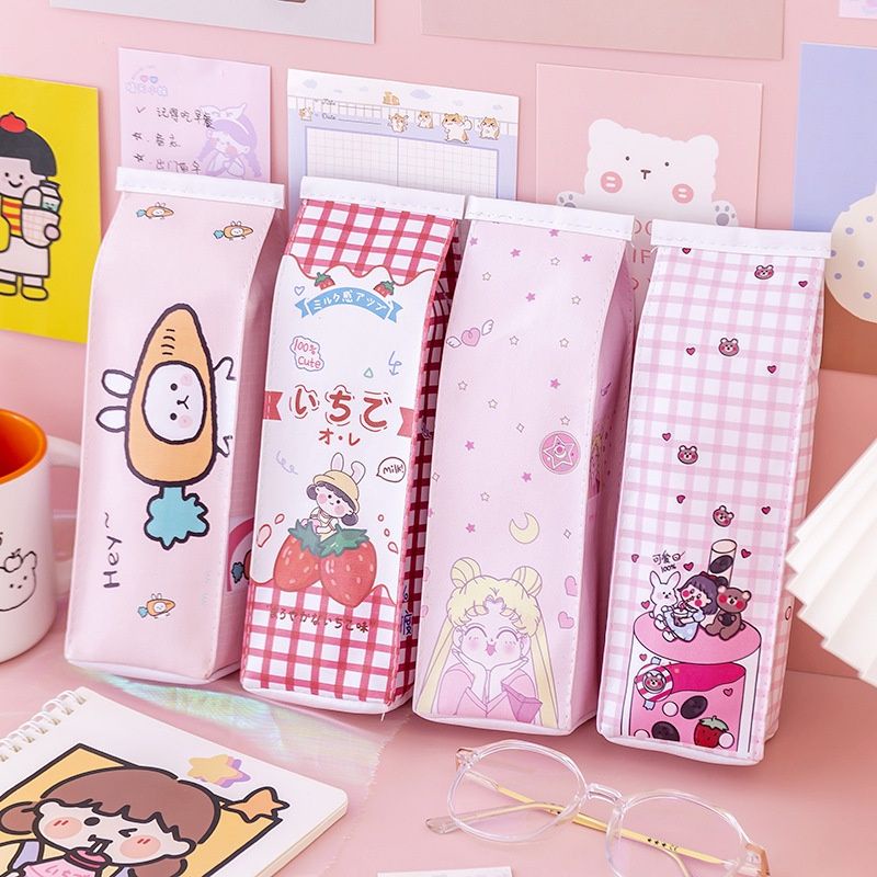 [COD] TEMPAT PENSIL LUCU CUTE KOTAK PENSIL MODEL KOTAK JUS LUCU CUTE TEMPAT PENSIL PULPEN ATK TEPAK CUTE IMPORT