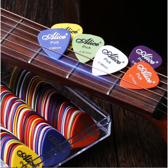 Pick Alice Original Pik Gitar Ukuran 0.46 0.71 0.81 0.96 1.2 1.5 mm