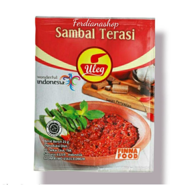 5 sachet sambel uleg terasi fina