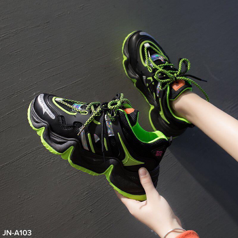 Fashion Wanita Sporty Highsole Sneakers #JN-A103 (SALE)