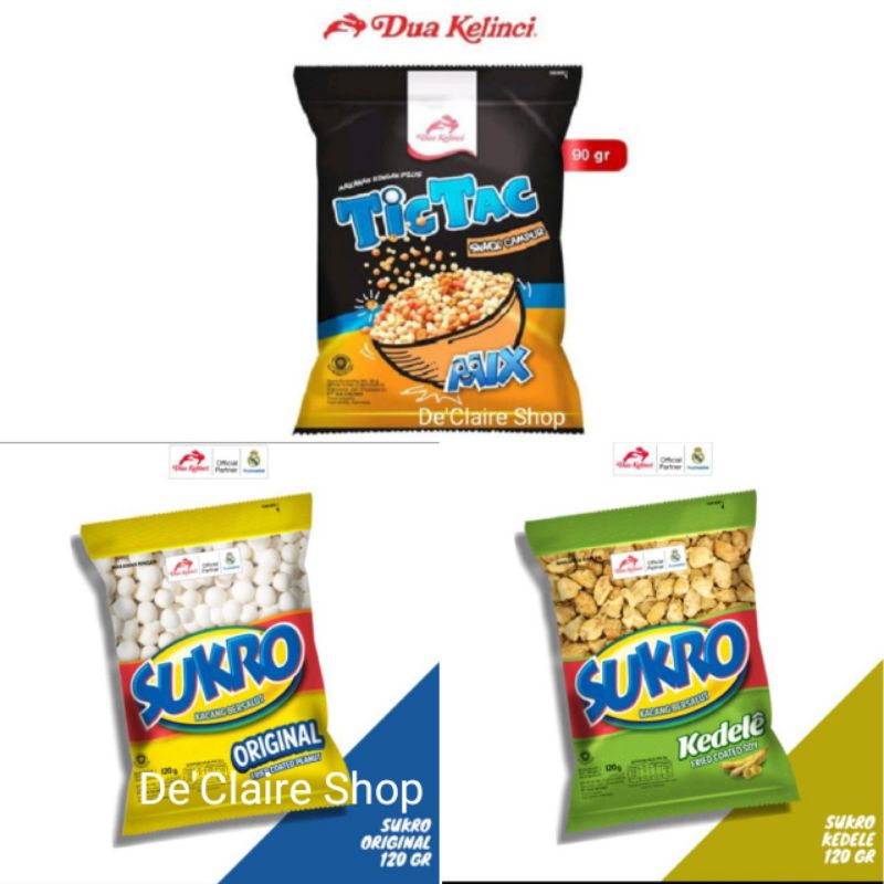 

Tic Tac Mix Dua kelinci 90 gr & Sukro original dan bawang 95gr