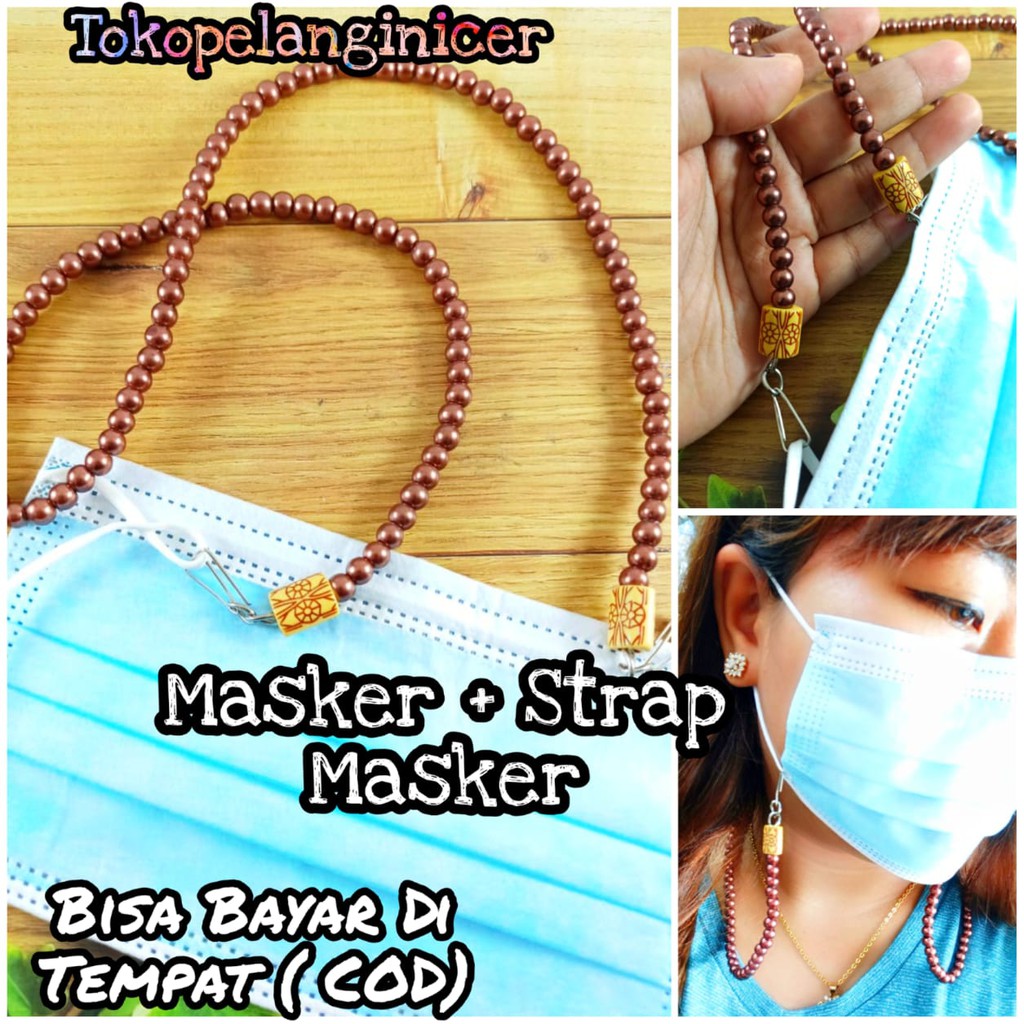 STRAP MASK /Tali Gantungan Masker Kalung Rantai Strap Masker Mutiara Korea