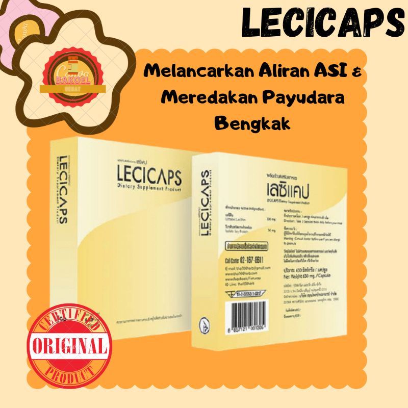 [ PER KAPSUL ] LECICAPS PELANCAR ASI TERSUMBAT