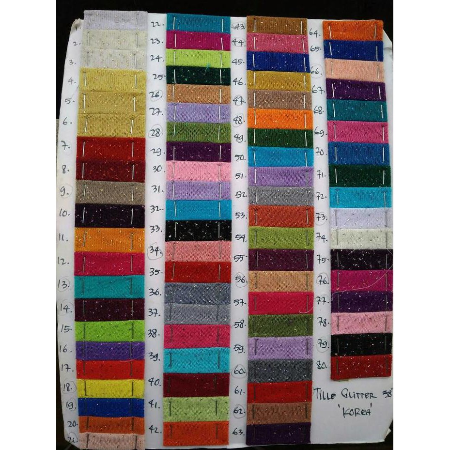 Stok Terbatas Tulle /Tile Gliter Korea