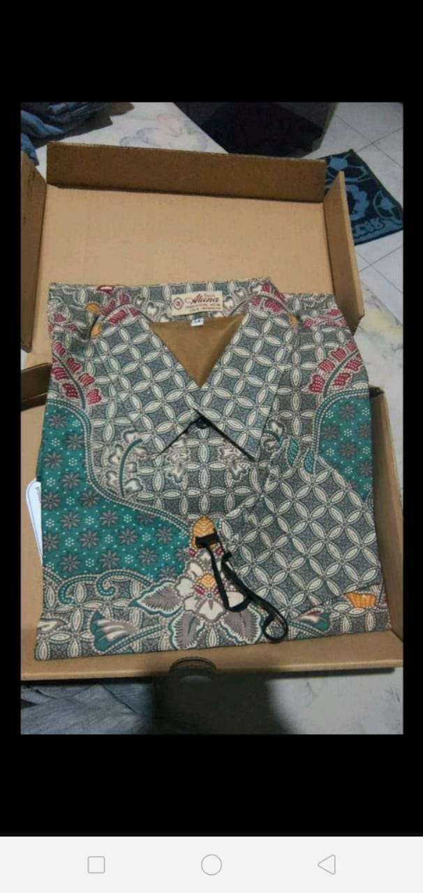 Batik Cowok Cowo Anak Laki-laki Modern Slim Fit Slimfit Lengan Panjang Jawa Papua Muslim Abb 015