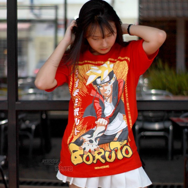 Kaos Boruto Uzumaki Red