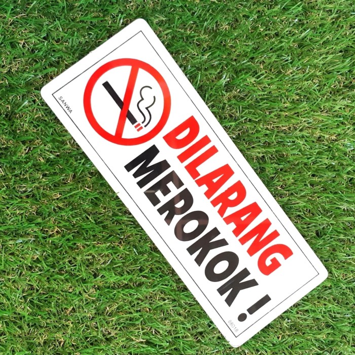 

q4AD5s Sign Board Acrylic Dilarang Merokok Akrilik Peringatan Sign Label As71S0D
